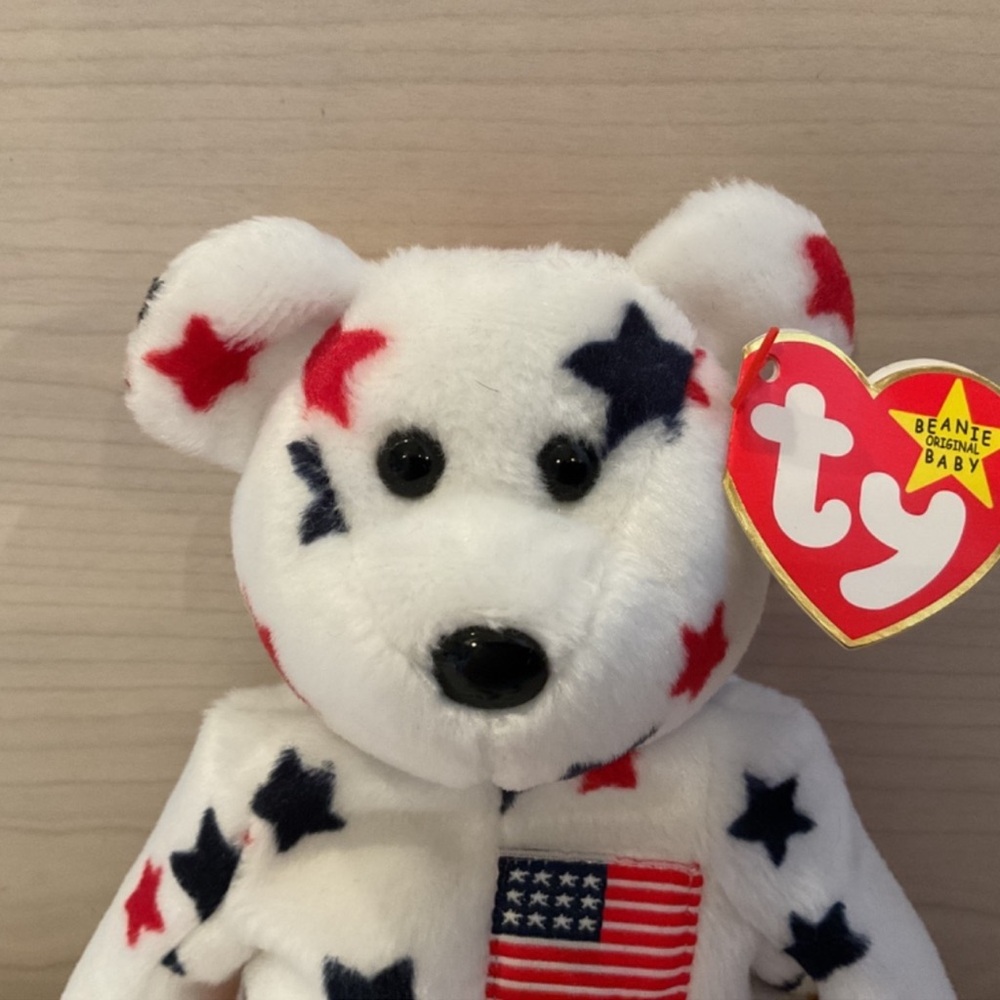 Glory rare Ty 1990s beanie baby with tag errors